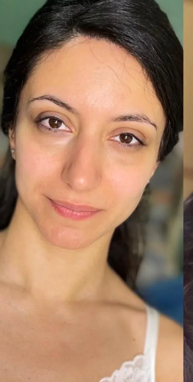 Viso prima dell’applicazione del make-up