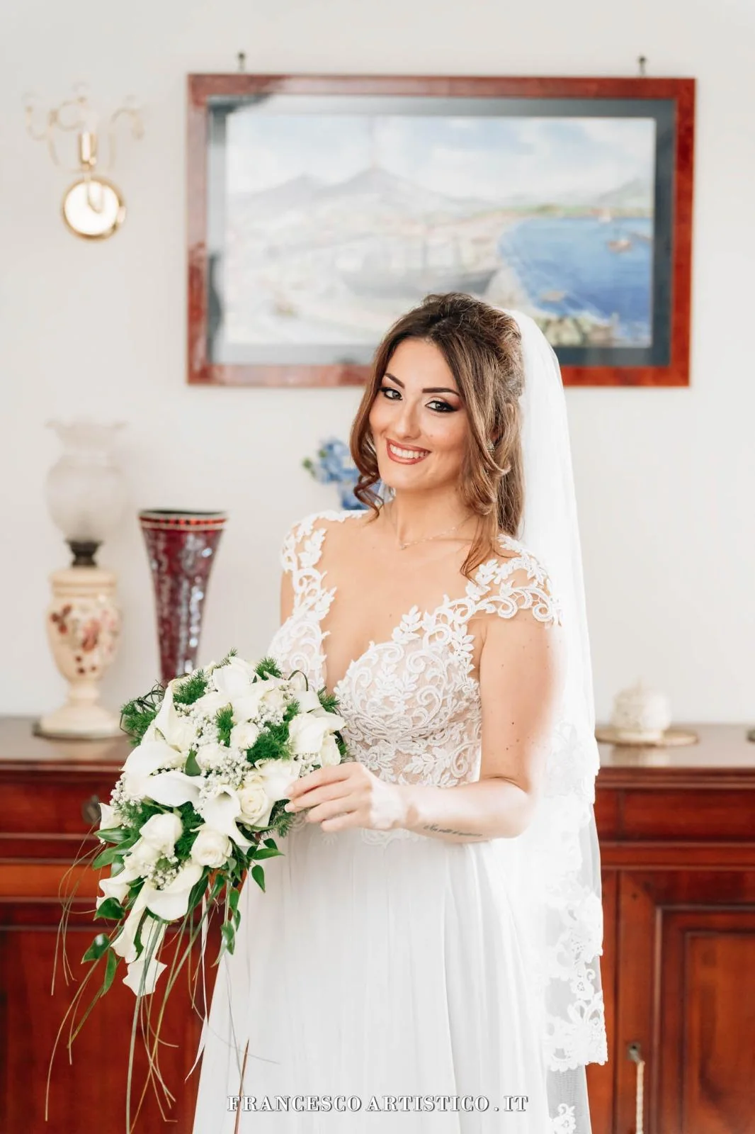 Sposa del portfolio di Sara Merone pronta per il matrimonio